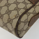 GUCCI GG Supreme Web Sherry Line Bag PVC Beige Gold 56 02 087 Auth ep14533-10