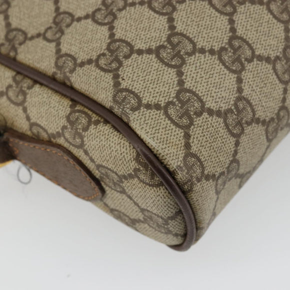 GUCCI GG Supreme Web Sherry Line Bag PVC Beige Gold 56 02 087 Auth ep14533
