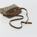 GUCCI GG Supreme Web Sherry Line Bag PVC Beige Gold 56 02 087 Auth ep14533-7