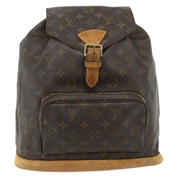 LOUIS VUITTON Monogram Montsouris GM Backpack M51135 LV Auth ep14541
