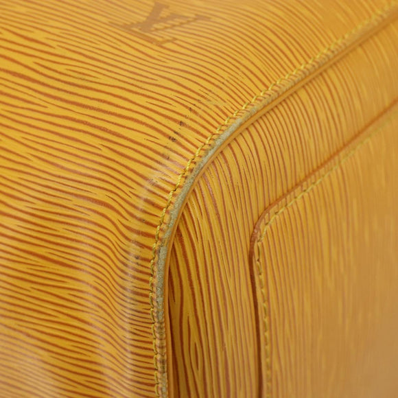 LOUIS VUITTON Epi Keepall 50 Boston Bag Yellow LV Auth ep14549A