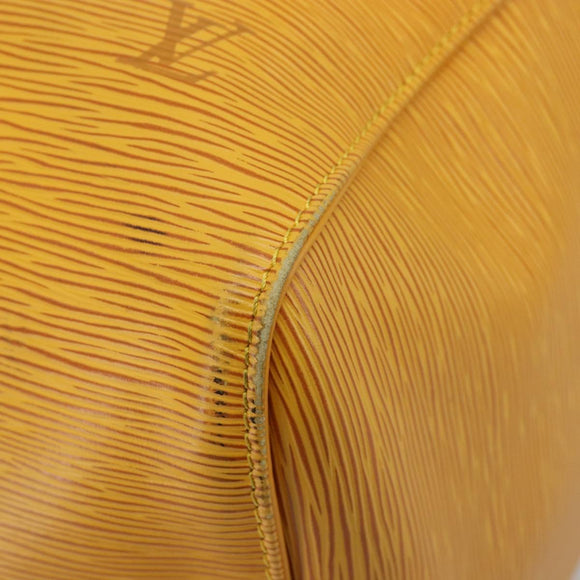 LOUIS VUITTON Epi Keepall 50 Boston Bag Yellow LV Auth ep14549A