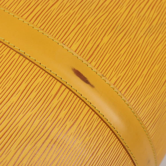 LOUIS VUITTON Epi Keepall 50 Boston Bag Yellow LV Auth ep14549A