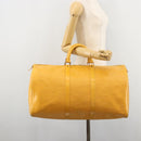 LOUIS VUITTON Epi Keepall 50 Boston Bag Yellow LV Auth ep14549A-22