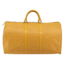 LOUIS VUITTON Epi Keepall 50 Boston Bag Yellow LV Auth ep14549A-13