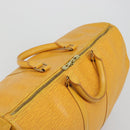 LOUIS VUITTON Epi Keepall 50 Boston Bag Yellow LV Auth ep14549A-6