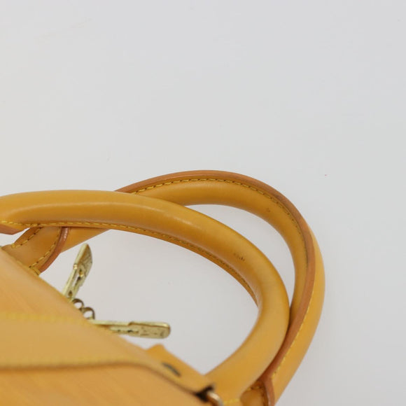 LOUIS VUITTON Epi Keepall 50 Boston Bag Yellow LV Auth ep14549A