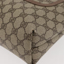 GUCCI GG Supreme Web Sherry Line Bag PVC Beige Gold 002 123 6487 Auth ep14554-14