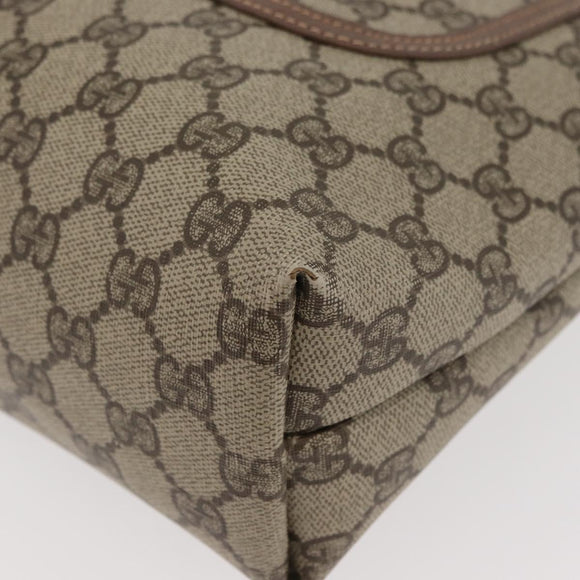 GUCCI GG Supreme Web Sherry Line Bag PVC Beige Gold 002 123 6487 Auth ep14554