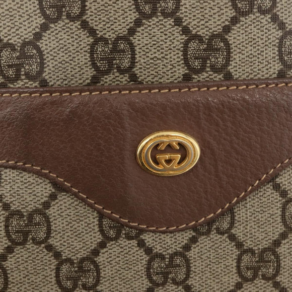 GUCCI GG Supreme Web Sherry Line Bag PVC Beige Gold 002 123 6487 Auth ep14554