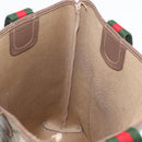 GUCCI GG Supreme Web Sherry Line Bag PVC Beige Gold 002 123 6487 Auth ep14554-19