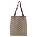 GUCCI GG Supreme Web Sherry Line Bag PVC Beige Gold 002 123 6487 Auth ep14554-2