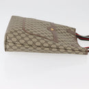 GUCCI GG Supreme Web Sherry Line Bag PVC Beige Gold 002 123 6487 Auth ep14554-3