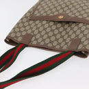 GUCCI GG Supreme Web Sherry Line Bag PVC Beige Gold 002 123 6487 Auth ep14554-6