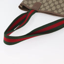 GUCCI GG Supreme Web Sherry Line Bag PVC Beige Gold 002 123 6487 Auth ep14554-7