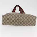 GUCCI GG Supreme Web Sherry Line Bag PVC Beige Gold 002 123 6487 Auth ep14554-5