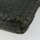 BOTTEGA VENETA INTRECCIATO Shoulder Bag Leather Green Gold Auth ep14556-15