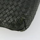 BOTTEGA VENETA INTRECCIATO Shoulder Bag Leather Green Gold Auth ep14556-16