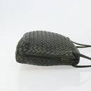 BOTTEGA VENETA INTRECCIATO Shoulder Bag Leather Green Gold Auth ep14556-3