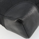 GUCCI GG Canvas Shoulder Bag Black Silver 114273 Auth ep14561-13