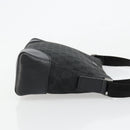 GUCCI GG Canvas Shoulder Bag Black Silver 114273 Auth ep14561-4