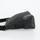 GUCCI GG Canvas Shoulder Bag Black Silver 114273 Auth ep14561-5