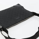 GUCCI GG Canvas Shoulder Bag Black Silver 114273 Auth ep14561-6