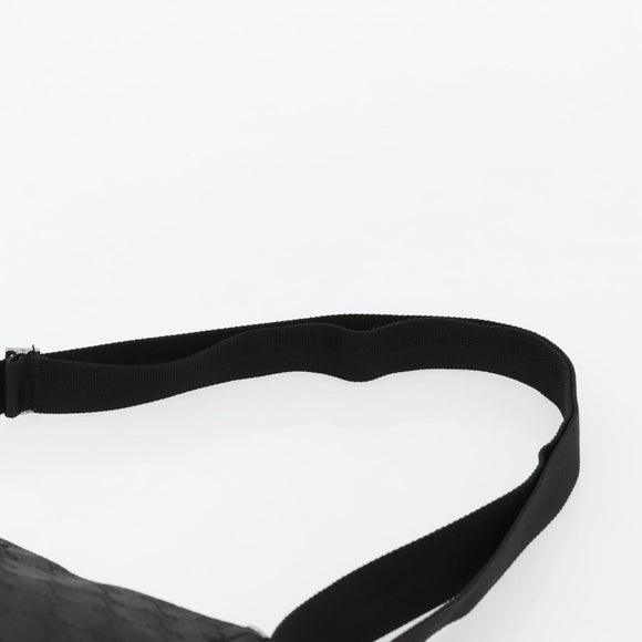 GUCCI GG Canvas Shoulder Bag Black Silver 114273 Auth ep14561