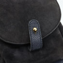 GUCCI Bamboo Backpack Suede Black Gold Auth ep14563-17