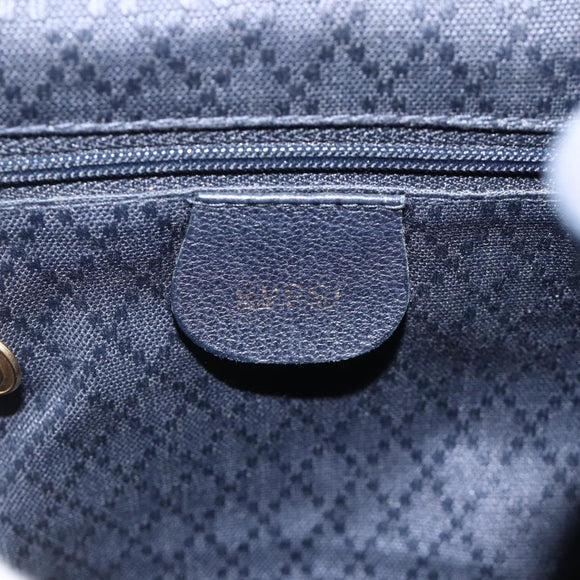 GUCCI Bamboo Backpack Suede Black Gold Auth ep14563