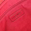 CHANEL Matelasse Chain Shoulder Bag Caviar Skin 2way Red Gold CC Auth ep14575V-18
