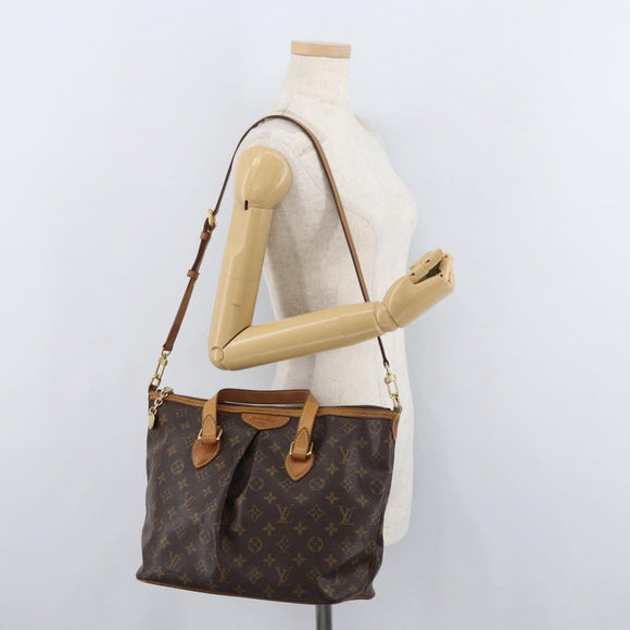 LOUIS VUITTON Monogram Palermo PM Tote Bag M40145 LV Auth ep14576A