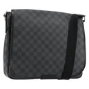 LOUIS VUITTON Damier Graphite Daniel MM Shoulder Bag N58029 LV Auth ep14582-1