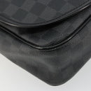 LOUIS VUITTON Damier Graphite Daniel MM Shoulder Bag N58029 LV Auth ep14582-11