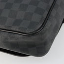 LOUIS VUITTON Damier Graphite Daniel MM Shoulder Bag N58029 LV Auth ep14582-13
