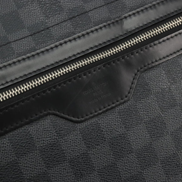 LOUIS VUITTON Damier Graphite Daniel MM Shoulder Bag N58029 LV Auth ep14582