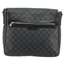 LOUIS VUITTON Damier Graphite Daniel MM Shoulder Bag N58029 LV Auth ep14582-3