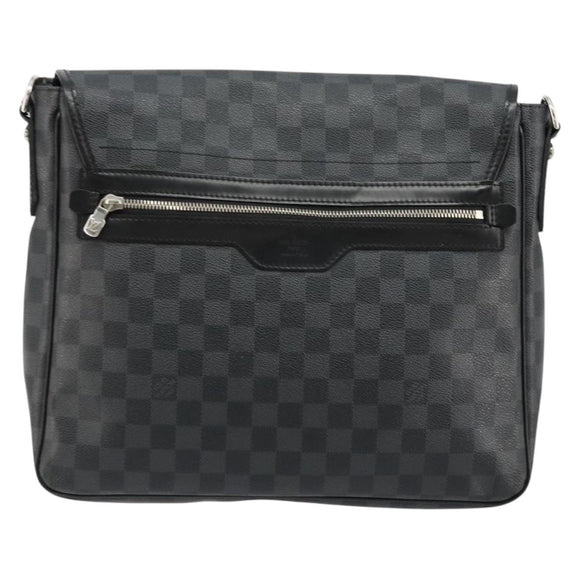 LOUIS VUITTON Damier Graphite Daniel MM Shoulder Bag N58029 LV Auth ep14582