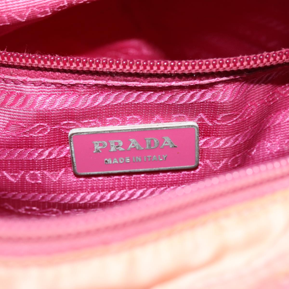 PRADA Hand Bag Nylon 2way Pink Auth ep1459