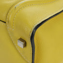 CELINE Luggage Mini Shopper Hand Bag Leather Yellow Auth ep14591V-13