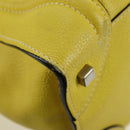 CELINE Luggage Mini Shopper Hand Bag Leather Yellow Auth ep14591V-14