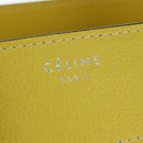 CELINE Luggage Mini Shopper Hand Bag Leather Yellow Auth ep14591V-16