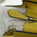 CELINE Luggage Mini Shopper Hand Bag Leather Yellow Auth ep14591V-17