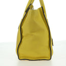 CELINE Luggage Mini Shopper Hand Bag Leather Yellow Auth ep14591V-6