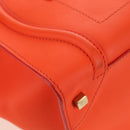 CELINE Luggage Mini Shopper Hand Bag Leather Orange Gold Auth ep14592V-10