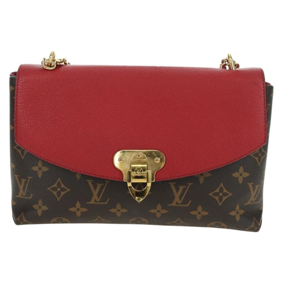 LOUIS VUITTON Monogram Sun Placide Shoulder Bag Red M43713 LV Auth ep14595V