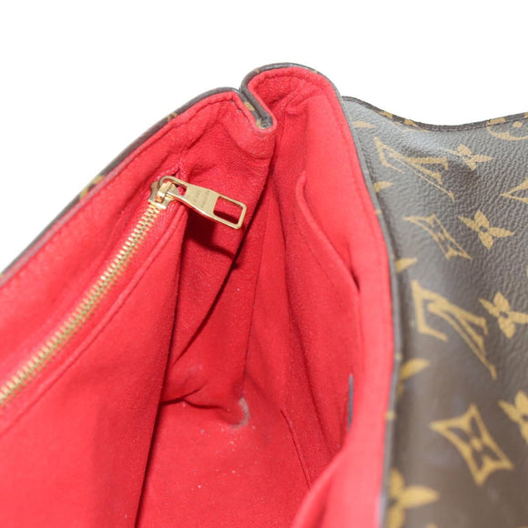 LOUIS VUITTON Monogram Sun Placide Shoulder Bag Red M43713 LV Auth ep14595V