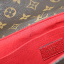 LOUIS VUITTON Monogram Sun Placide Shoulder Bag Red M43713 LV Auth ep14595V-24