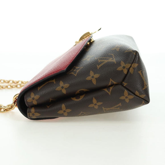 LOUIS VUITTON Monogram Sun Placide Shoulder Bag Red M43713 LV Auth ep14595V