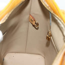 LOUIS VUITTON Monogram Vernis Houston Hand Bag Beige M91004 LV Auth ep14601-18